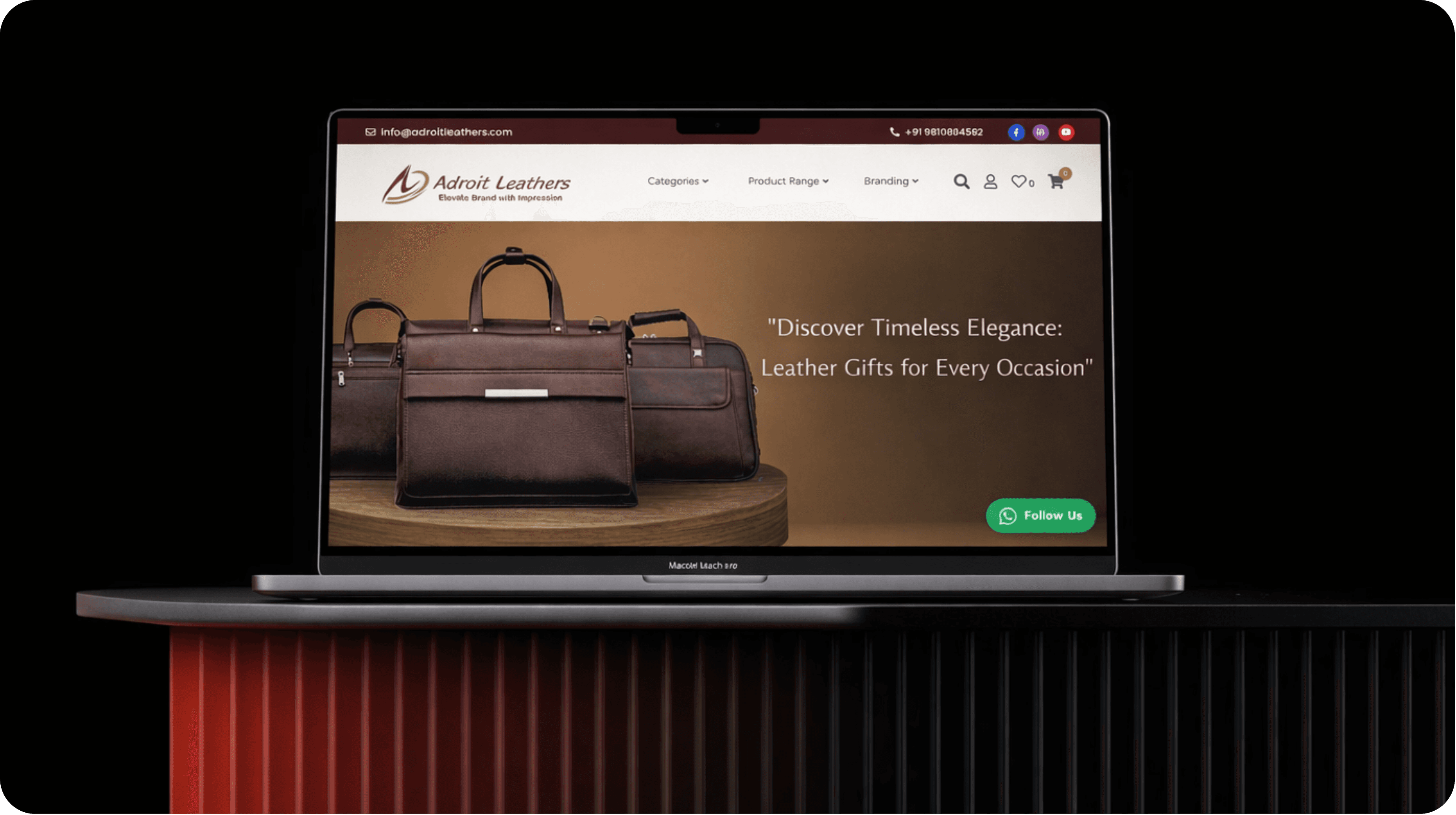 Adroit Leathers Display