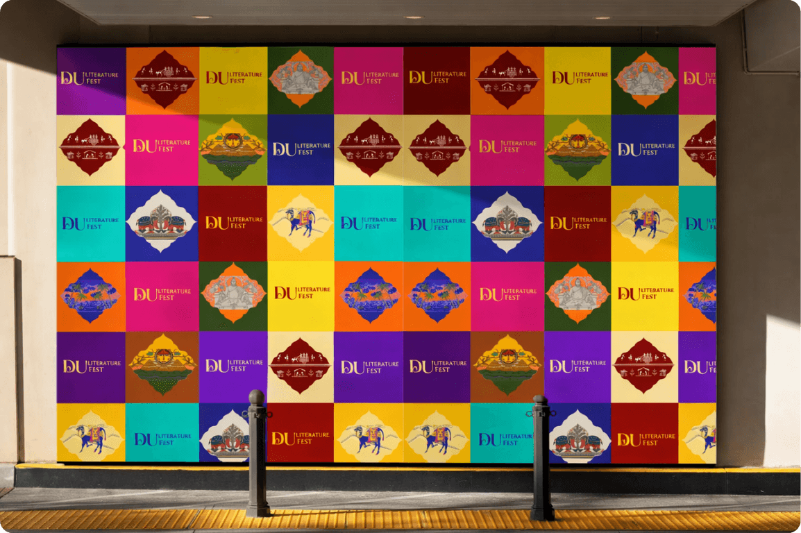 Venue Branding and Wayfinding arches