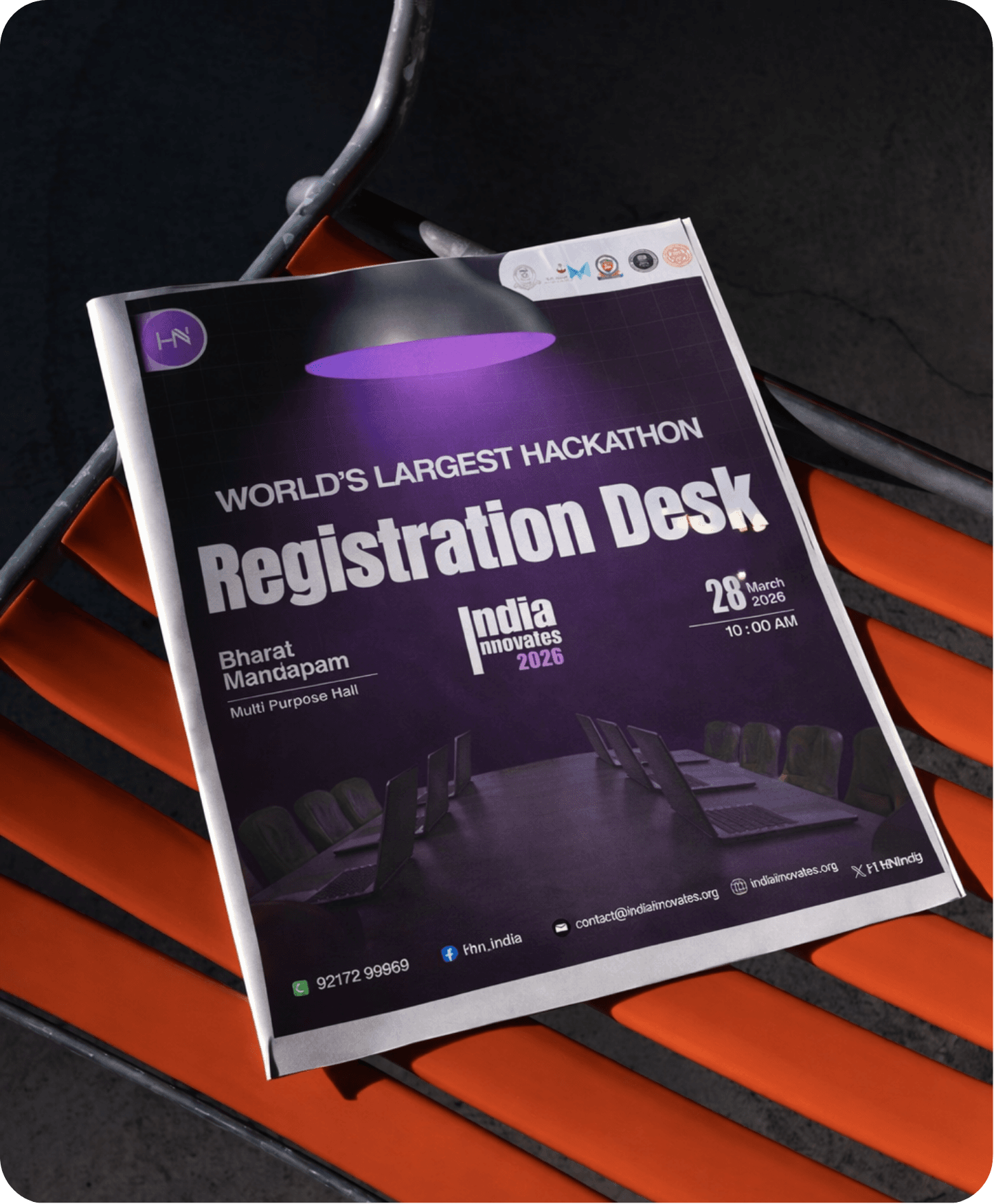 India Innovates Registration Desk Signage