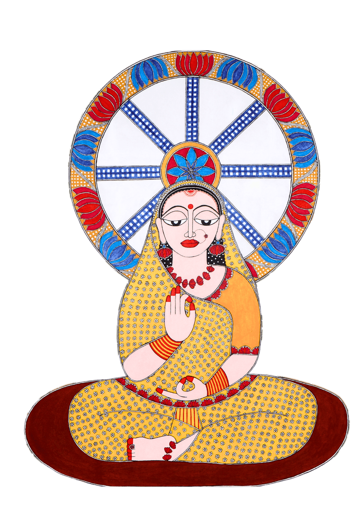 Madhubani art figure